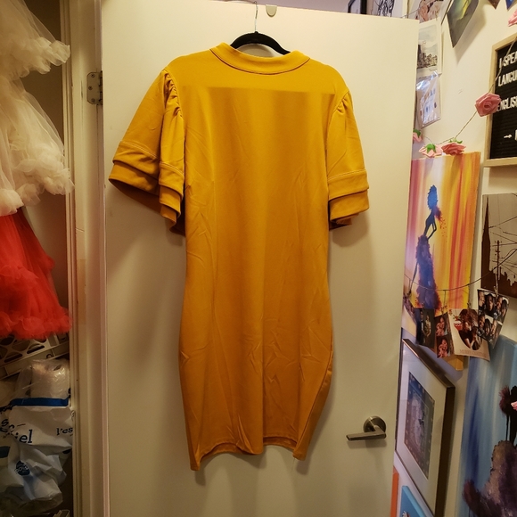 Brand New PLUS Size yellow dress 3xl - Picture 2 of 4